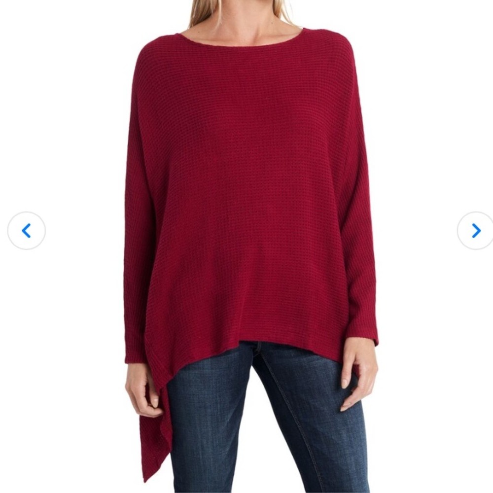 1.State Knot Back Waffle Knit Top Size L